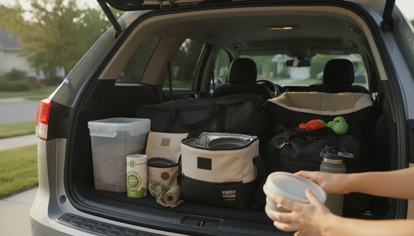 Pack Dog Food for a Road Trip: Fresh, Clean & Easy